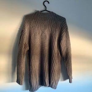 Knitted grey sweater